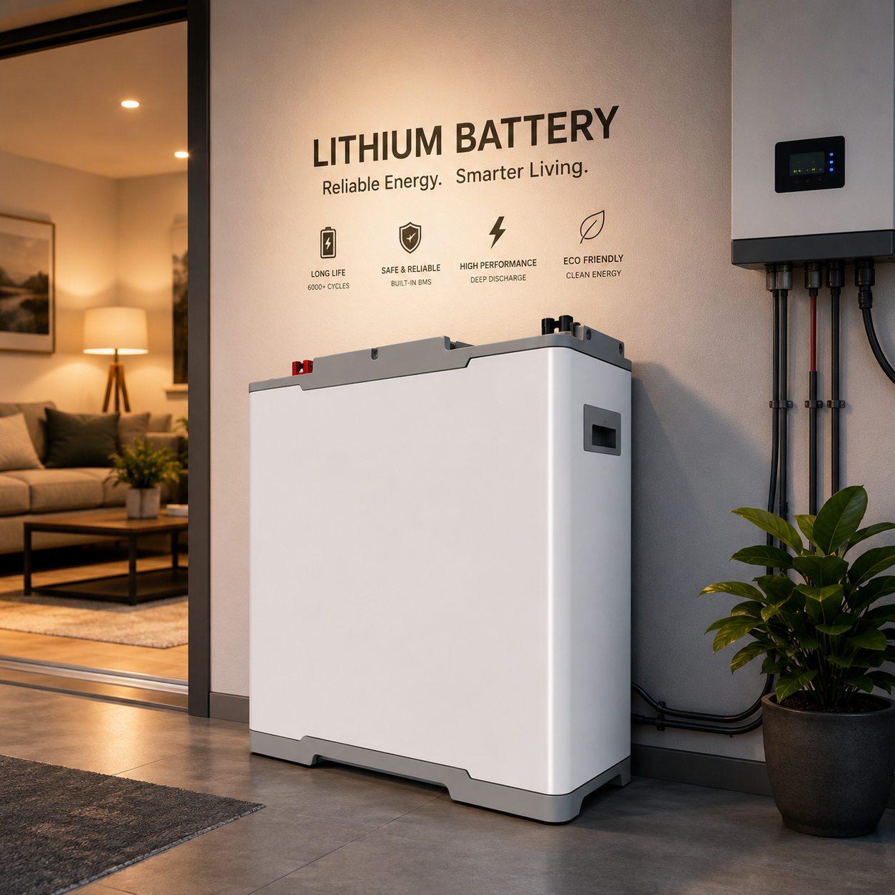 5-12kW 24V Lithium Battery – 200Ah Blue Carbon Powerwall LiFePO₄ OLV24-200