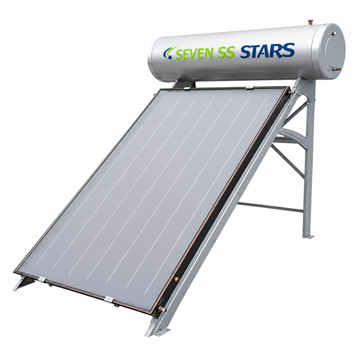200L Seven SS Stars Flat Panel Solar Heater | Pressurised | Kreatives.co.ke Kenya