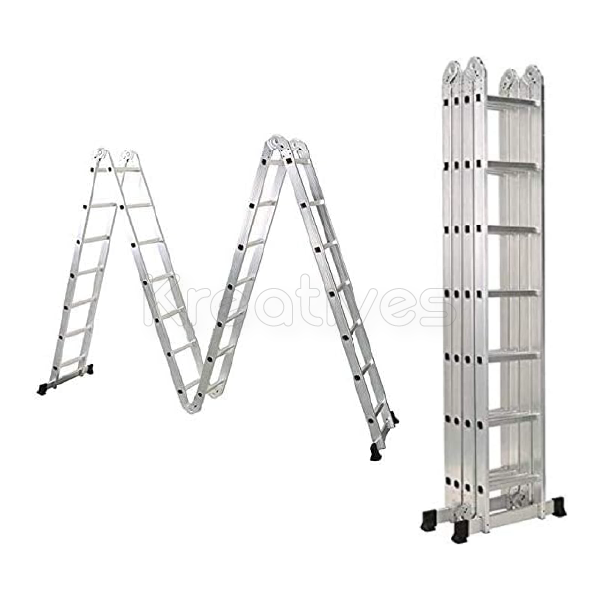 Multi Purpose 4x9 Step Foldable Aluminum Ladder 9.8m FFL49