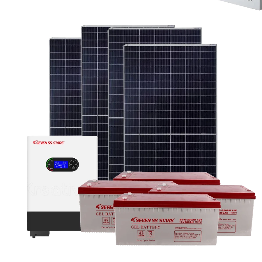 Seven Stars 6kW Hybrid Solar Kit - 6000W 48V Inverter for Sustainable Home Energy