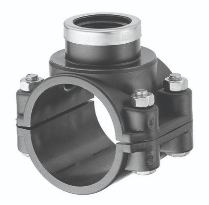75mm x 1 1/4 Inch HDPE / PVC Saddle Clamp – Pipe Take-Off Connector for HDPE Pipes Kenya | Kreatives.co.ke