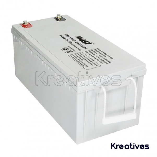 Must 200Ah Gel Deep Cycle Battery