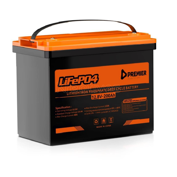 12.8V 200Ah Premier Lithium Iron Phosphate Deep Cycle Battery