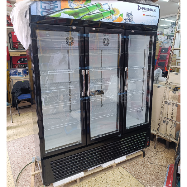 Premier 1080L Showcase Chiller Fridge 3 Doors