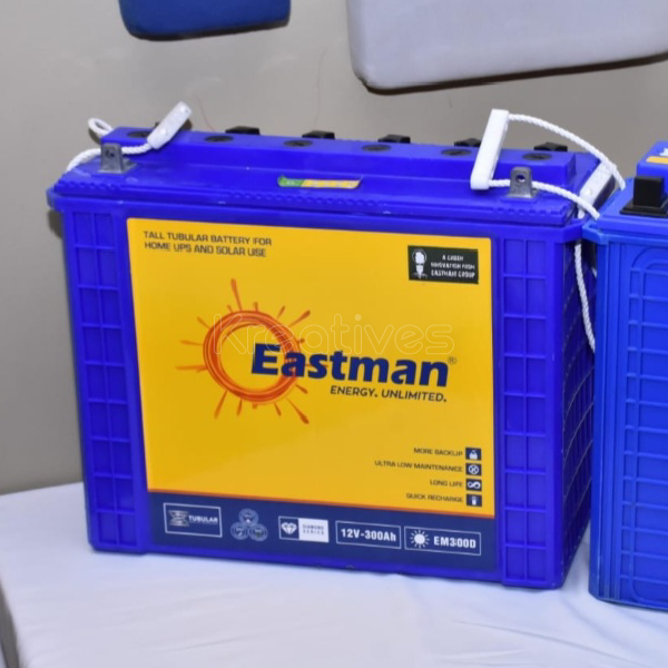 Eastman 12V 200Ah Tall Tubular Battery - Best Solar & Electric Backups