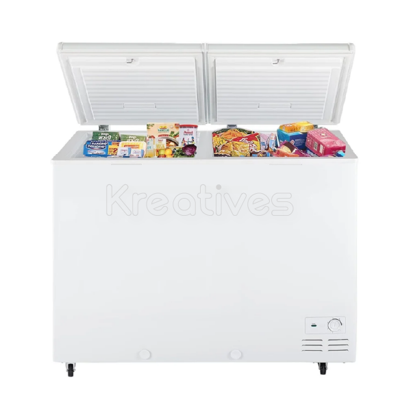 Premier 350Litres Chest Freezer Double Door - White