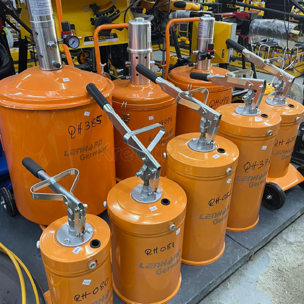 Lenhard Germany QH080 5kg Manual Hydraulic Grease Bucket Pump | 24-Month Warranty