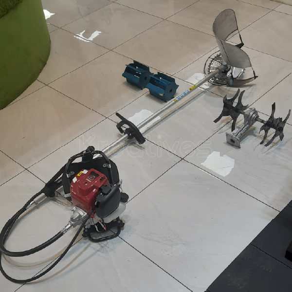 4 in 1 Hawking tiller, weeder, rice Harvester 4 stroke back pack