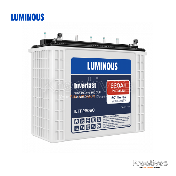 Luminous 220 Ah Tall Tubular Battery