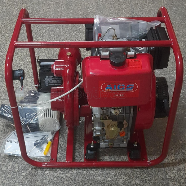Aico Japan Diesel 3 Inches 16HP Water Pump High Pressure - Key Start with Battery