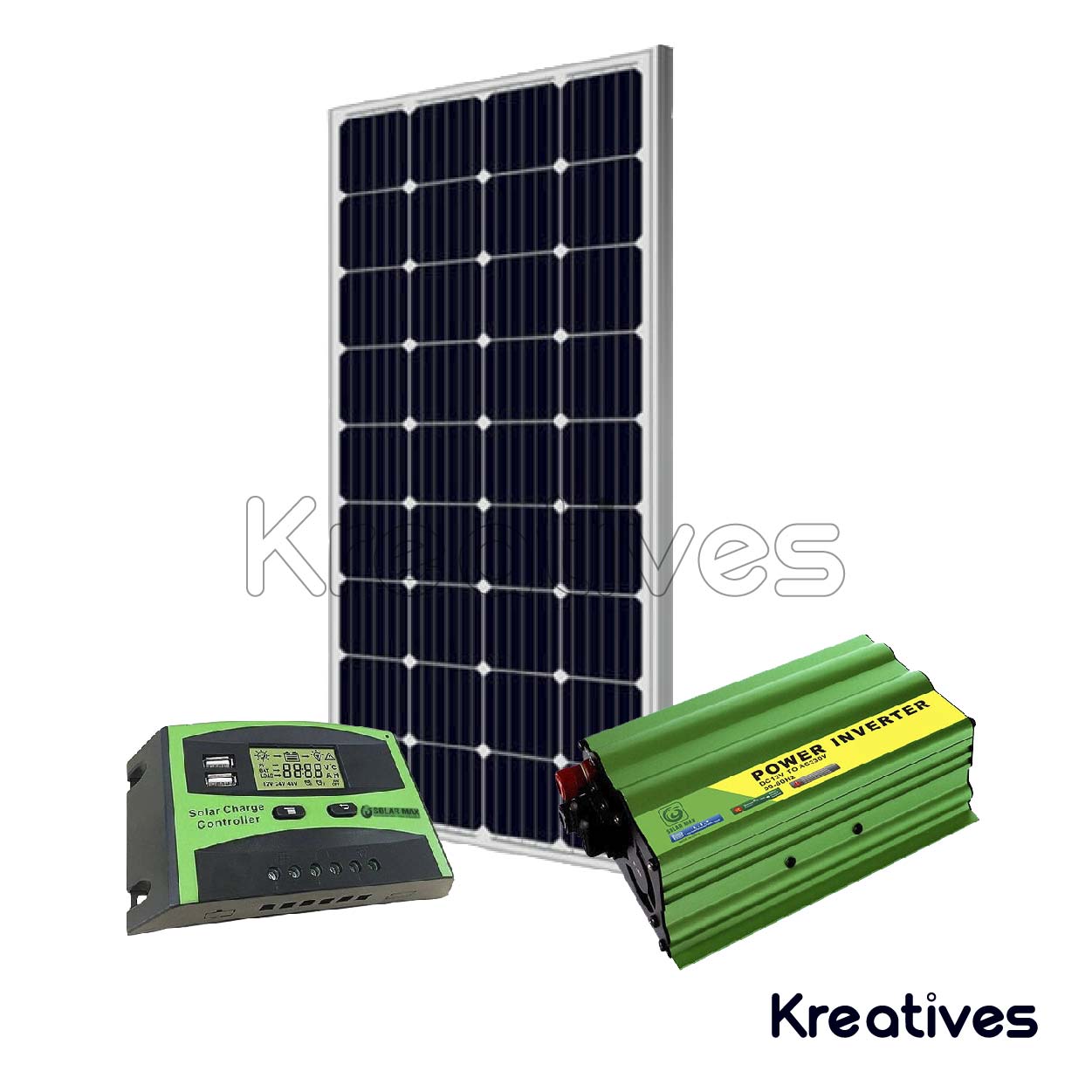 300Watts All Weather Solar Panels + 300W Inverter + 30A Charge controller
