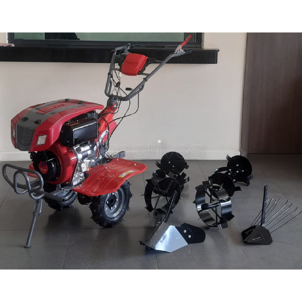 Jiadi JD Power Tiller Diesel Powered 10HP Engine with Lights + Accessories JD-1000D