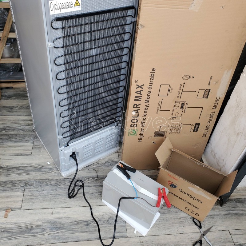 128Ltrs Solar fridge system 2 doors