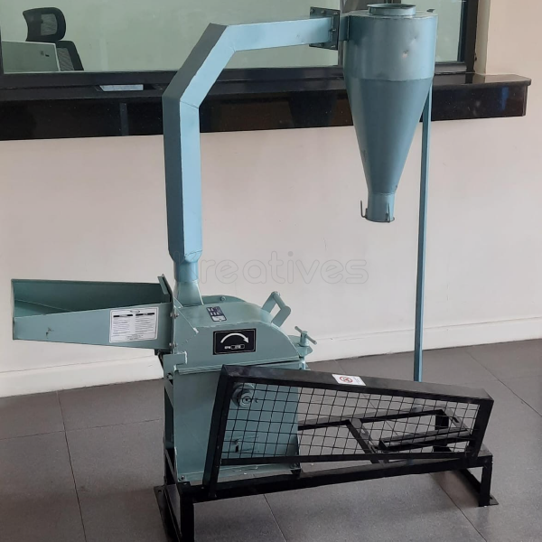 GM22 INDIA Poshomill Complete with Cyclone, Guard, and Base Frame – No Engine or Motor (Sold Separately)