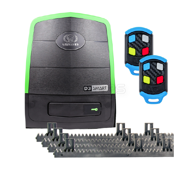 300kgs Sliding gate Motor Centurion D3 Smart (includes Motor, 2x2m Rack, 2x4ch Remote, 1xBattery)