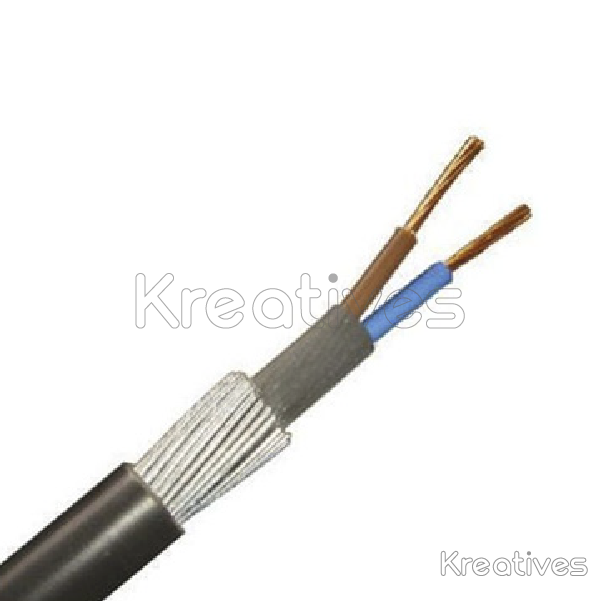 ARMOURED CABLE 4.0MM X 2 CORE