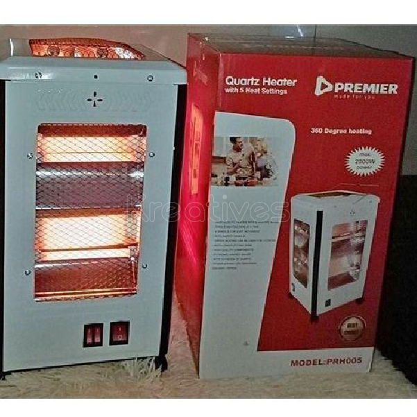Premier PRH005 2000W Quartz Room Heater – Efficient & Portable Heating