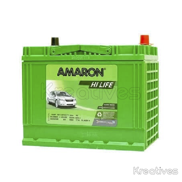 Amaron Hi-Life NS80L 80AH Car Battery LEFT