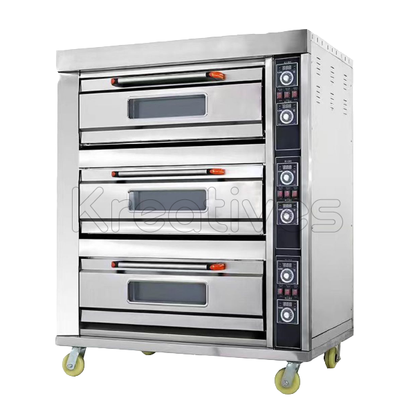 Premier 3 Deck 6 Trays Commercial Bakery Oven