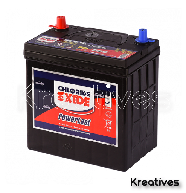 Chloride Exide Powerlast NS40 035MFL Maintenance Free Car Battery