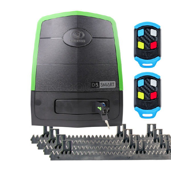 500kgs Sliding Motor Centurion D5 Evo Smart (includes Motor, 2x2m Rack, 2x4ch Remote, 1xBattery)