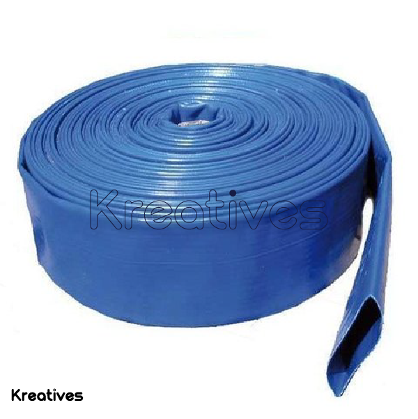 PVC Lay flat delivery pipe 3inch 100M Roll Blue