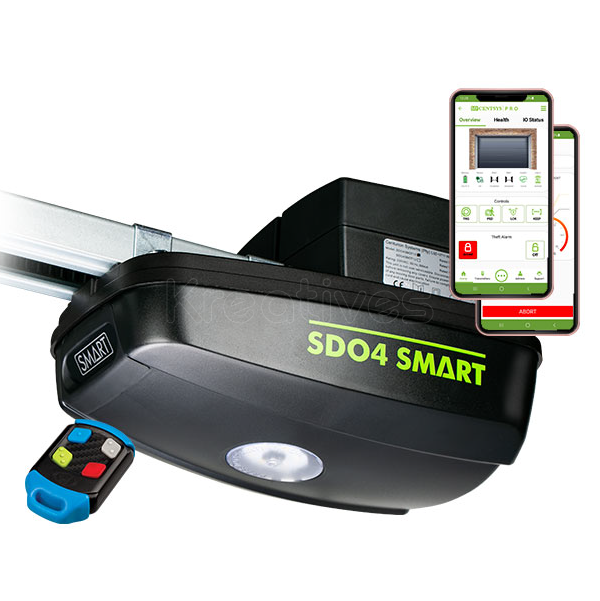 Sectional Garage Door Motor SD04 Smart  (includes Motor, 1xRack, 2x4ch Remote, 2xBattery)