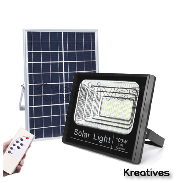 300w solar outdoor floodlights with remote and Sensor