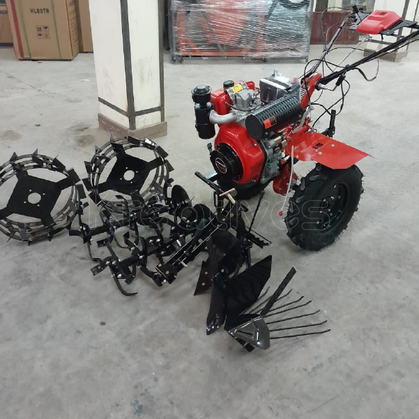 10HP Diesel Walking Tractor Tiller with Accessories HL Power Tiller Hl1000DE