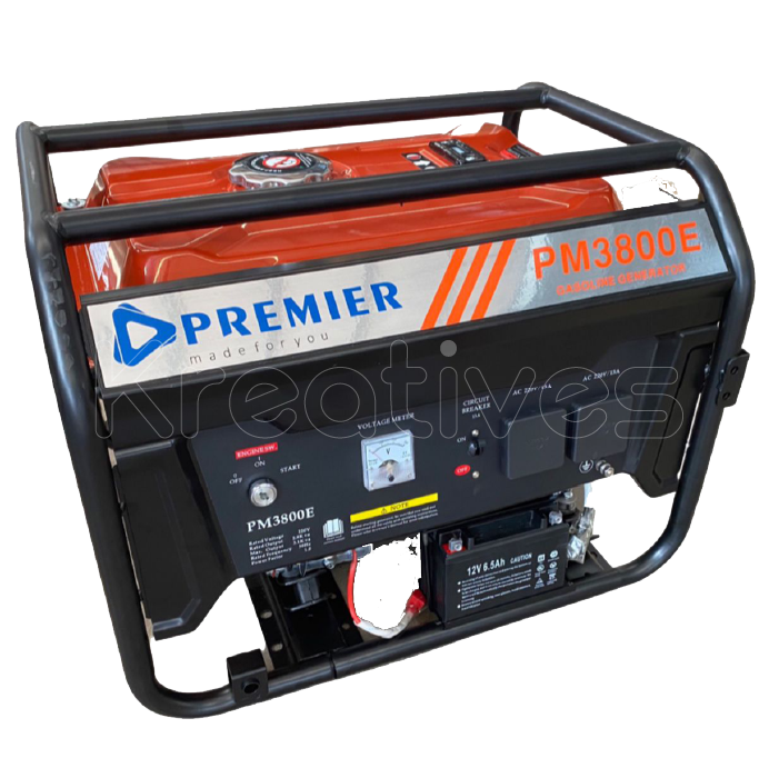 Premier 3.8kva Key start Petrol Generator