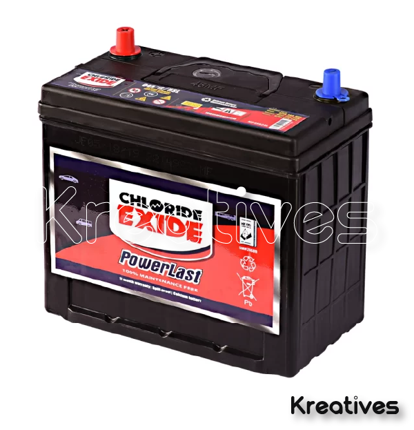 Chloride Exide Powerlast NS60 045MF NSL Maintenance Free Car Battery