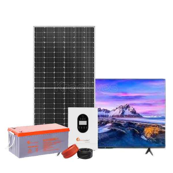 Felicity 1000Watts 1Kw Solar Hybrid System Kit - 32″ Color TV