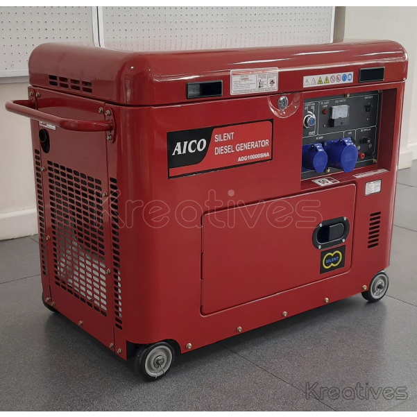 Aico Japan 12.5kva Diesel Silent Generator Singe Phase