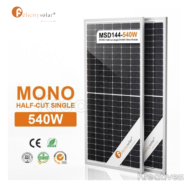Felicity 540W Half Cell Solar Panel Mono FL-MSD-540W