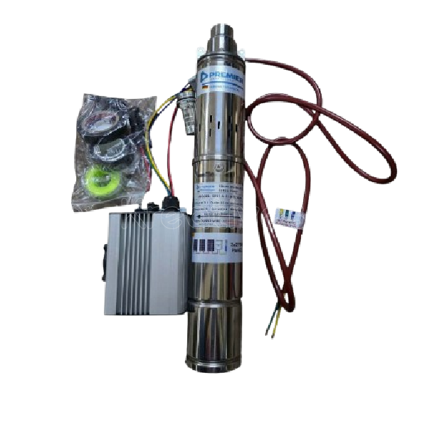 Premier Solar Pump 130M 900Watts Submersible Pump + Controller - 24Months Warranty