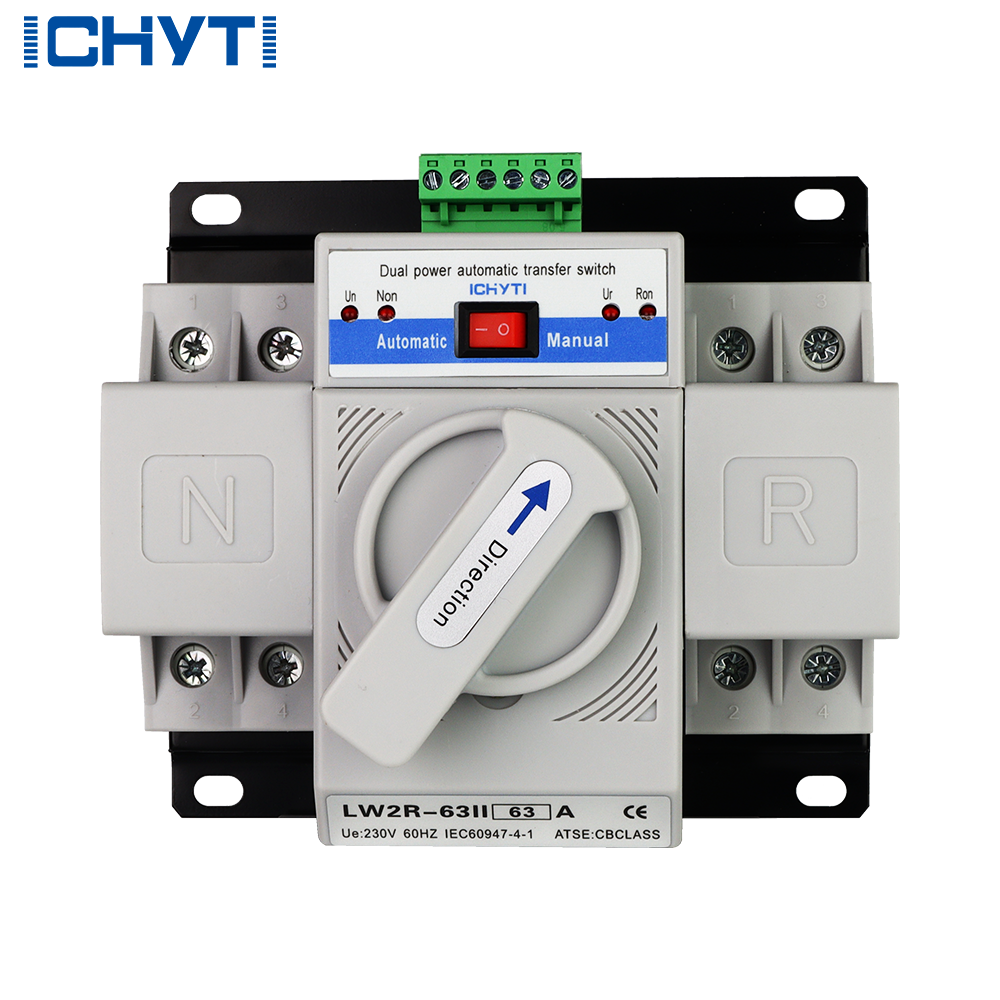 Automatic Changeover Switch ATS 63A Single Phase