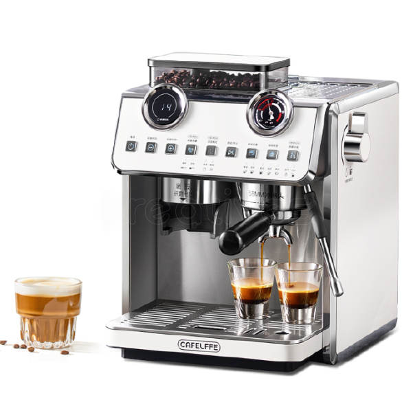 Premier Espresso Coffee Machine with Grinder EM653 Double Boiler Electric