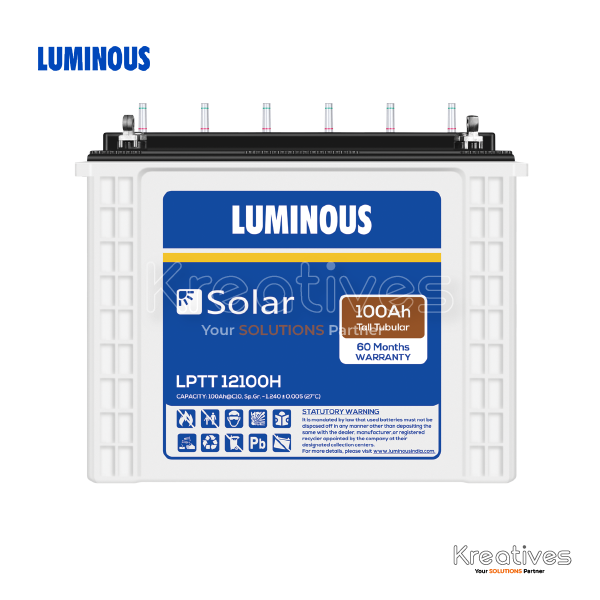 Luminous 100 Ah Tall Tubular Battery