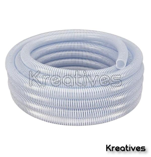 3Inch Suction PVC Steel Wire Reinforced Hose Pipe 12M Roll