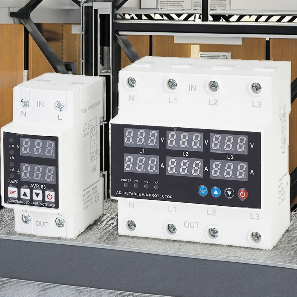 Digital AVS Over/Under Voltage Protective Device 63A 2P