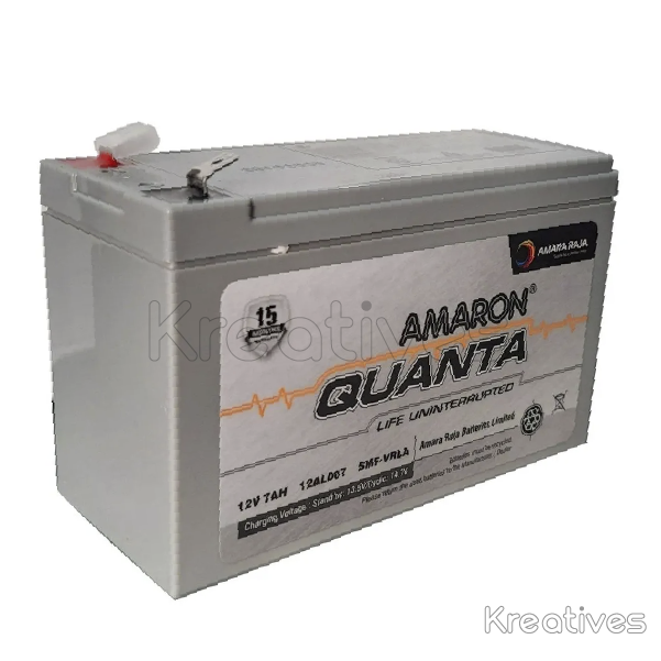 Amaron solar VRLA 7 ah, Sealed maintenance free Battery