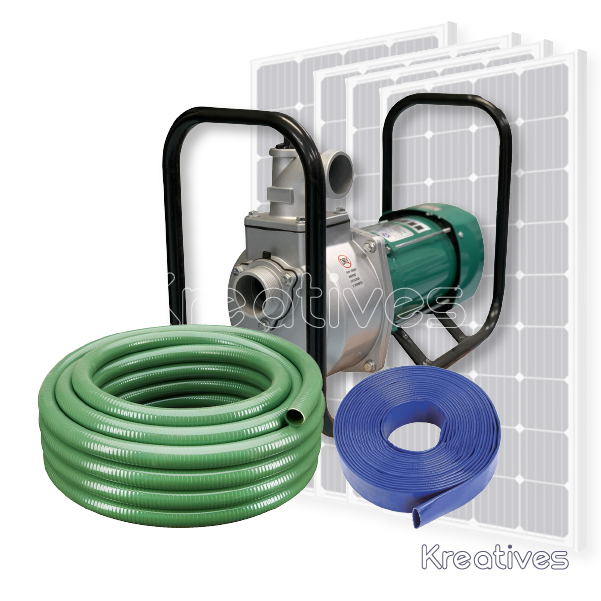 Shiyuan 3INCH 10M Head Solar Surface Water pump + Pipes (NO SOLAR)