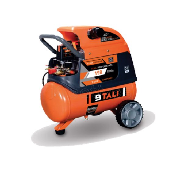 BTALI 24L 8Bar 2HP Electric Air Compressor | Industrial Standard