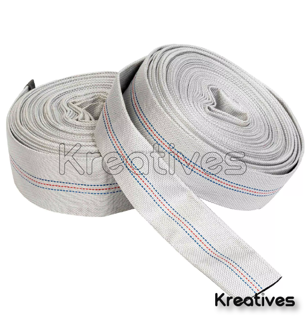 Flexible 3 Inch 30M Canvas Delivery Pipe White Roll