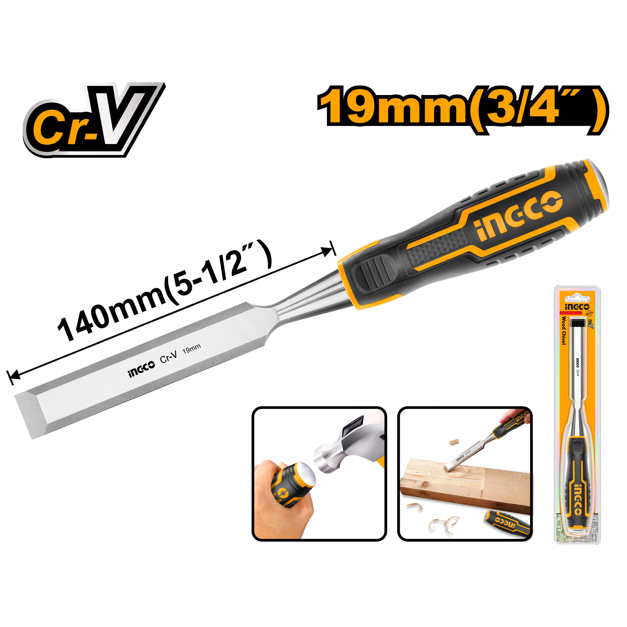 Ingco Wood Chisel – 19mm (3/4″) | Kreatives.co.ke Kenya
