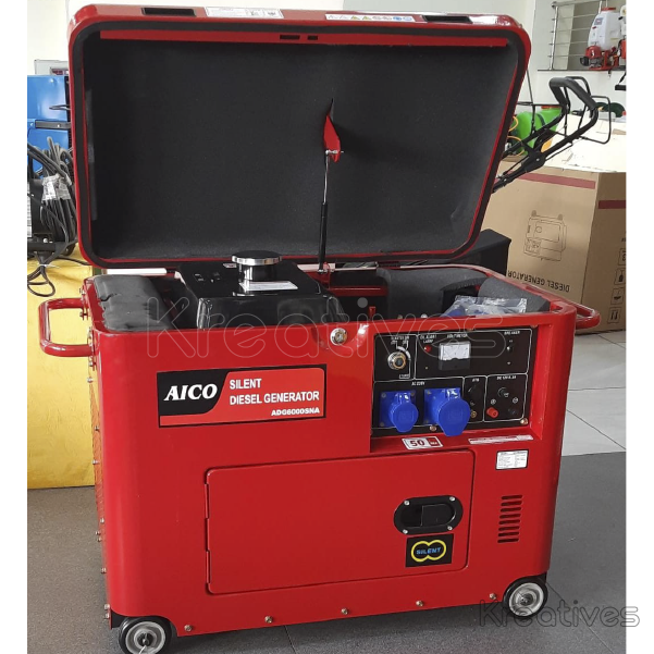 Aico Japan 7.5kva Diesel Silent Generator Singe Phase