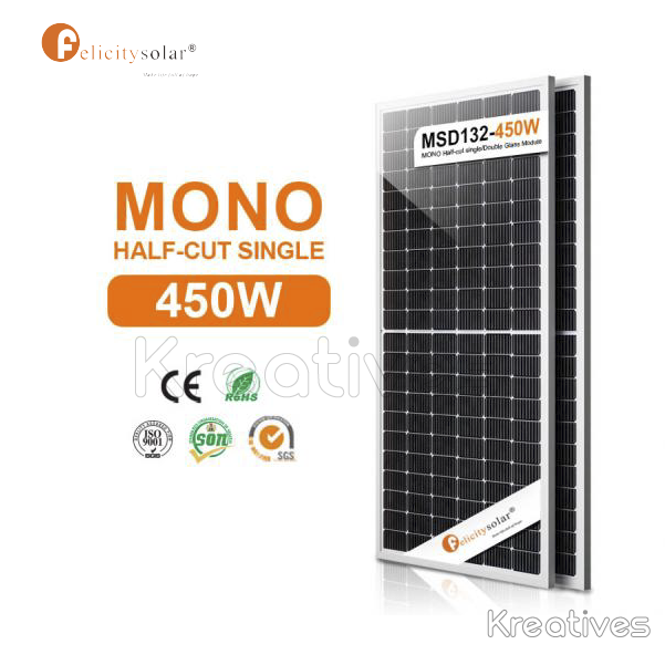 Felicity 450W Half Cell Solar Panel Mono FL-MSD-450W