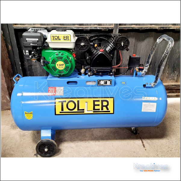 Toller 200L Air Compressor Petrol Powered 7.5HP