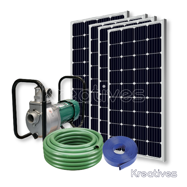 Shiyuan 3INCH 10M Head Solar Surface Water pump+ Solar + Pipes Complete Set