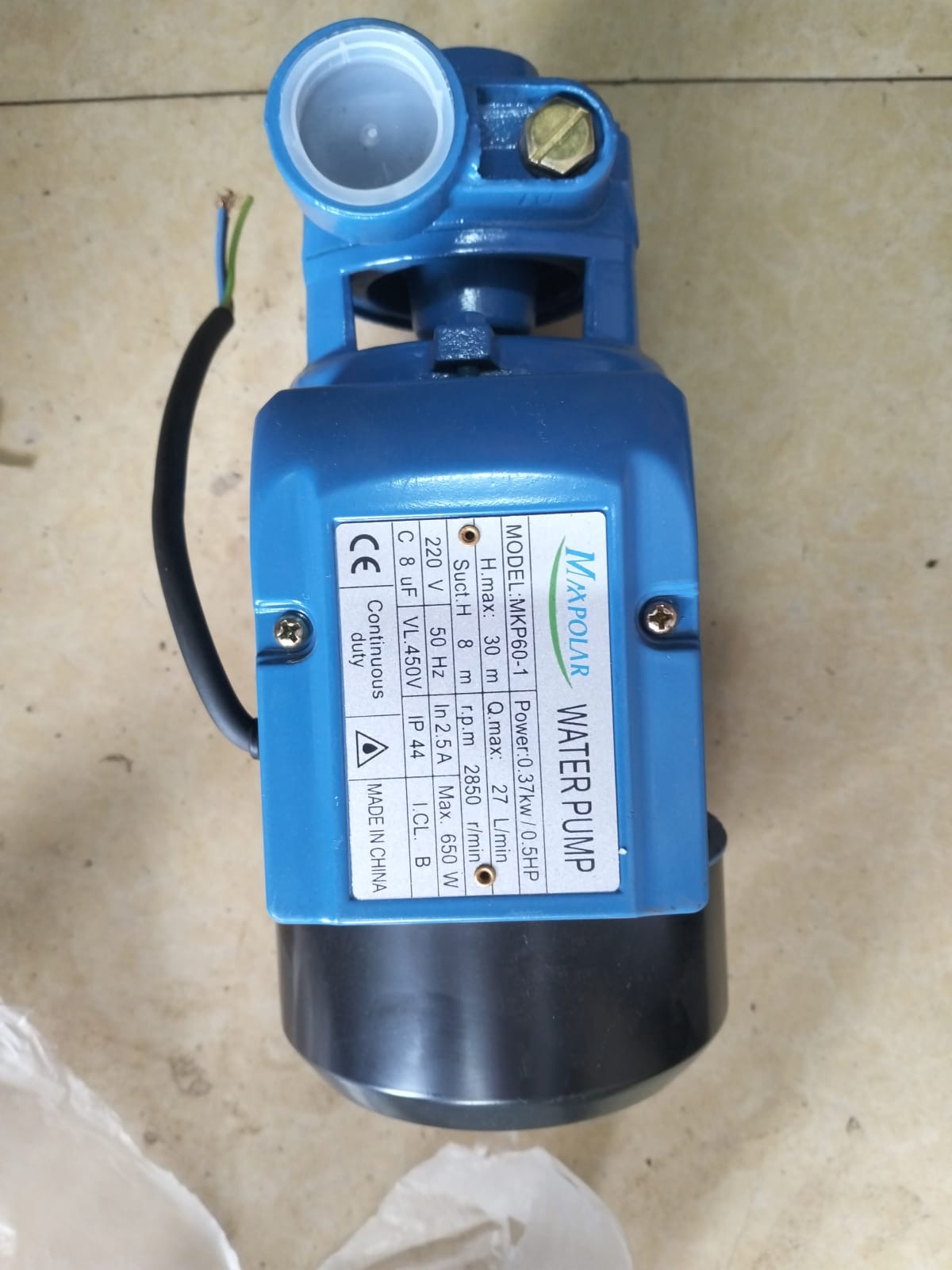 Maxpolar 0.5HP Booster Pump – ~20m Head | Kreatives.co.ke Kenya